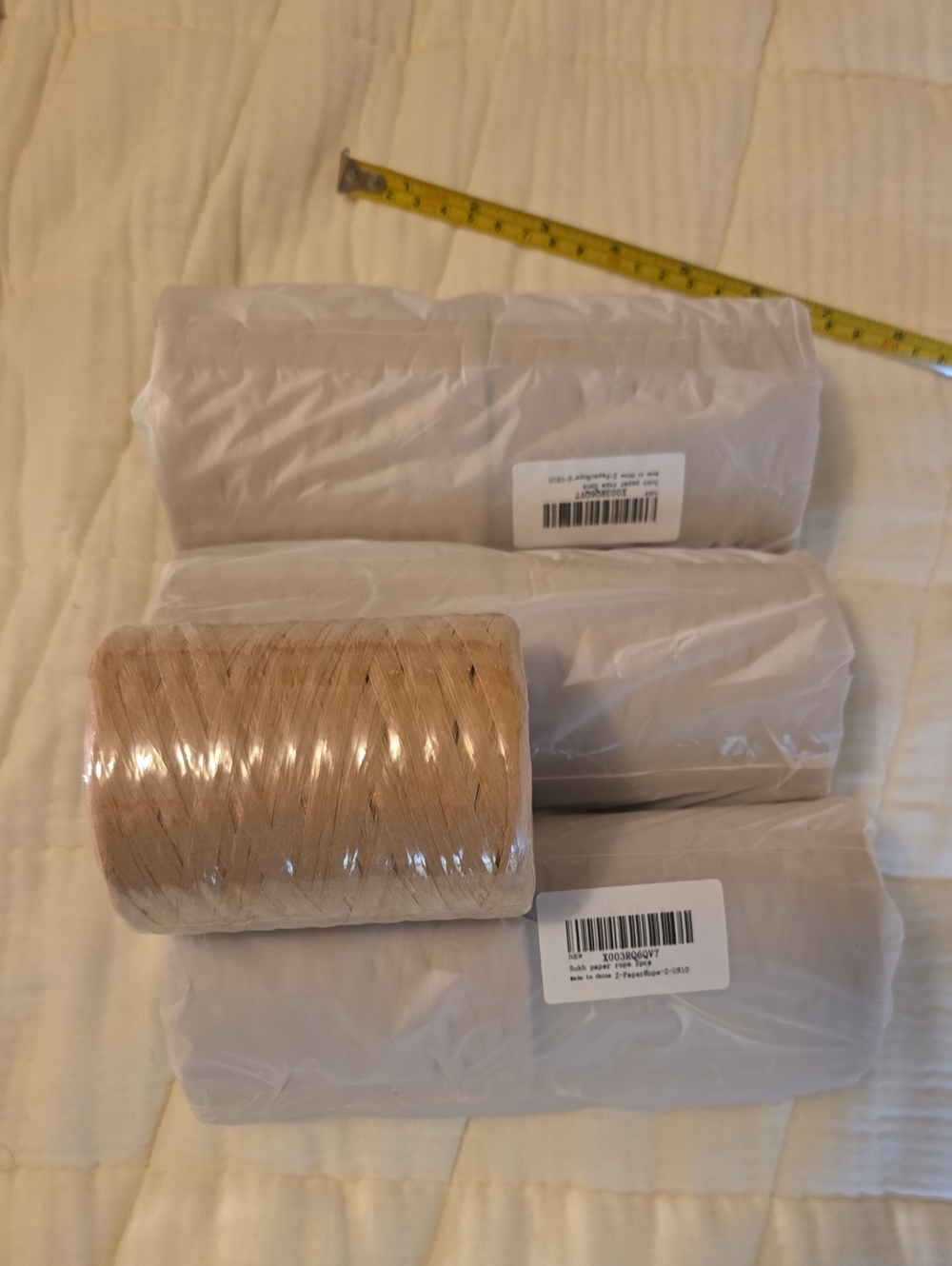 7 Rolls Natural Paper Rope Raffia